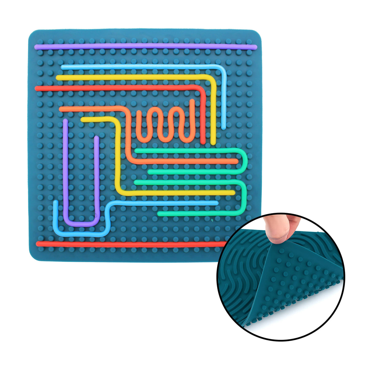 Sensory Silicone Activity Board Square & Butterfly