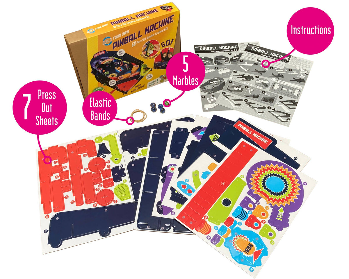Build Your Own Pinball Machine - Eco-Friendly Craft Kit