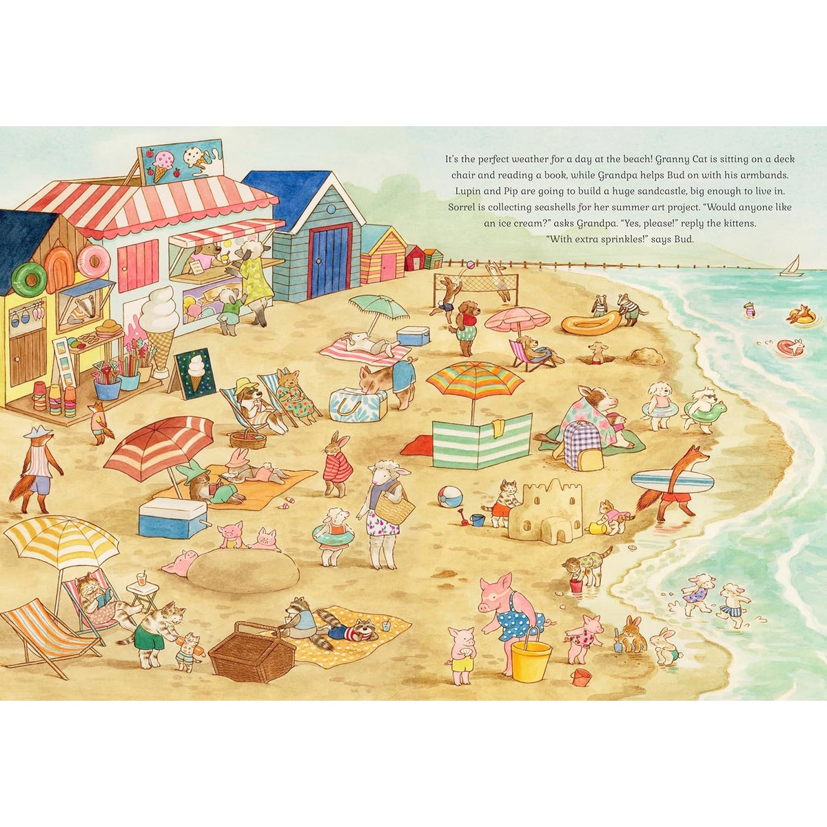 A richly illustrated book following the Cat family through spring, summer, autumn, and winter, exploring nature, traditions, and daily life.