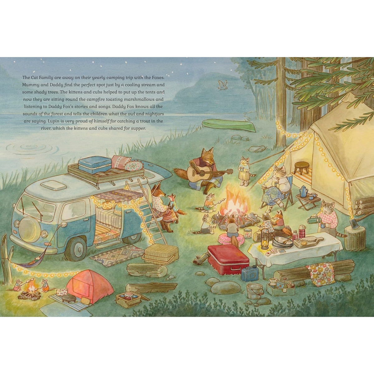 A richly illustrated book following the Cat family through spring, summer, autumn, and winter, exploring nature, traditions, and daily life.