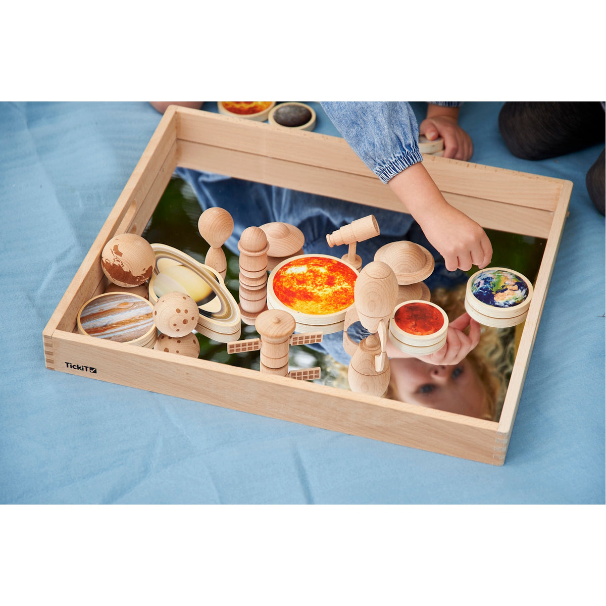 Wooden Mirror Tray