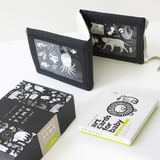 Baby Tummy Time Gallery Gift Set with Contrast Flash Cards