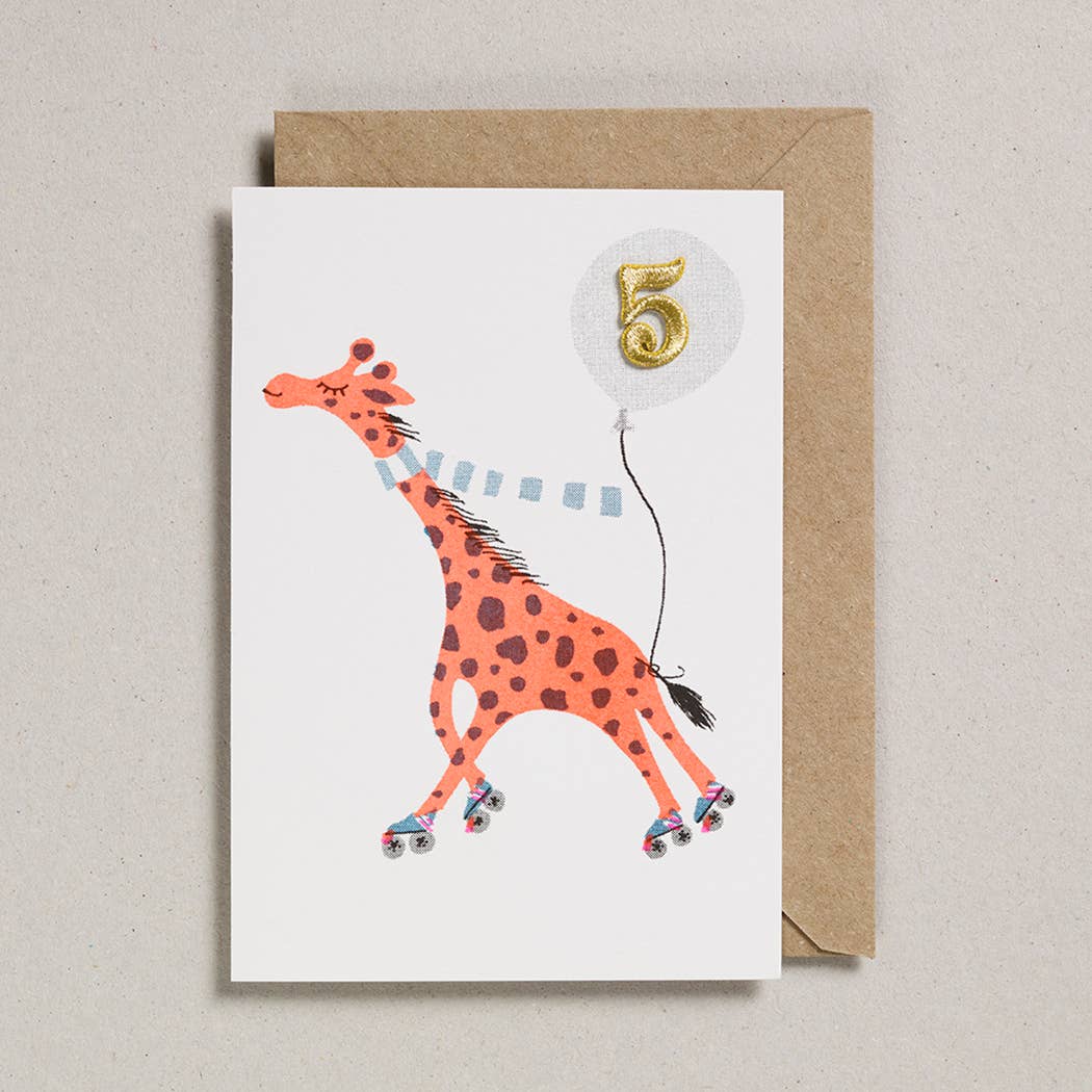 Confetti Pets Card Age 5 - Giraffe
