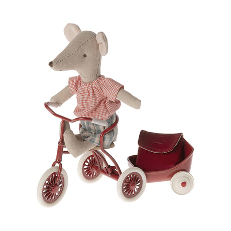 Maileg Tricycle, Mouse  - Red