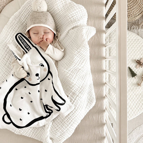 Bunny Snuggle Blanket - Organic Cotton Baby Lovey