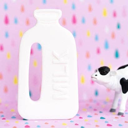 Silicone Baby Teether – Milk Bottle Shape