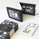Baby Tummy Time Gallery Gift Set with Contrast Flash Cards