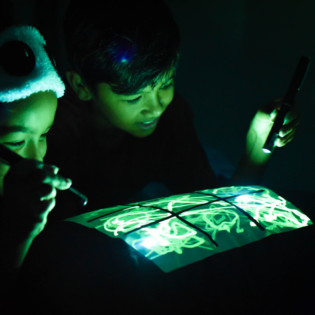 Glow Sketch Bedtime Pillowcase - Naughts & Crosses