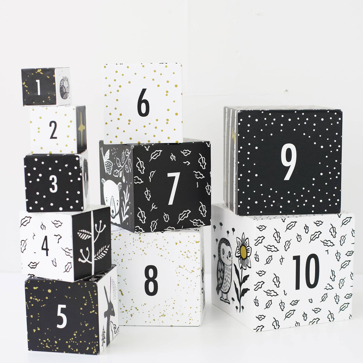 Nesting Blocks - Woodland Numbers