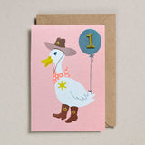 Confetti Pets Card Age 1 - Duck