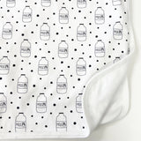 Baby Cotton Onesie – Milk Bottle Print