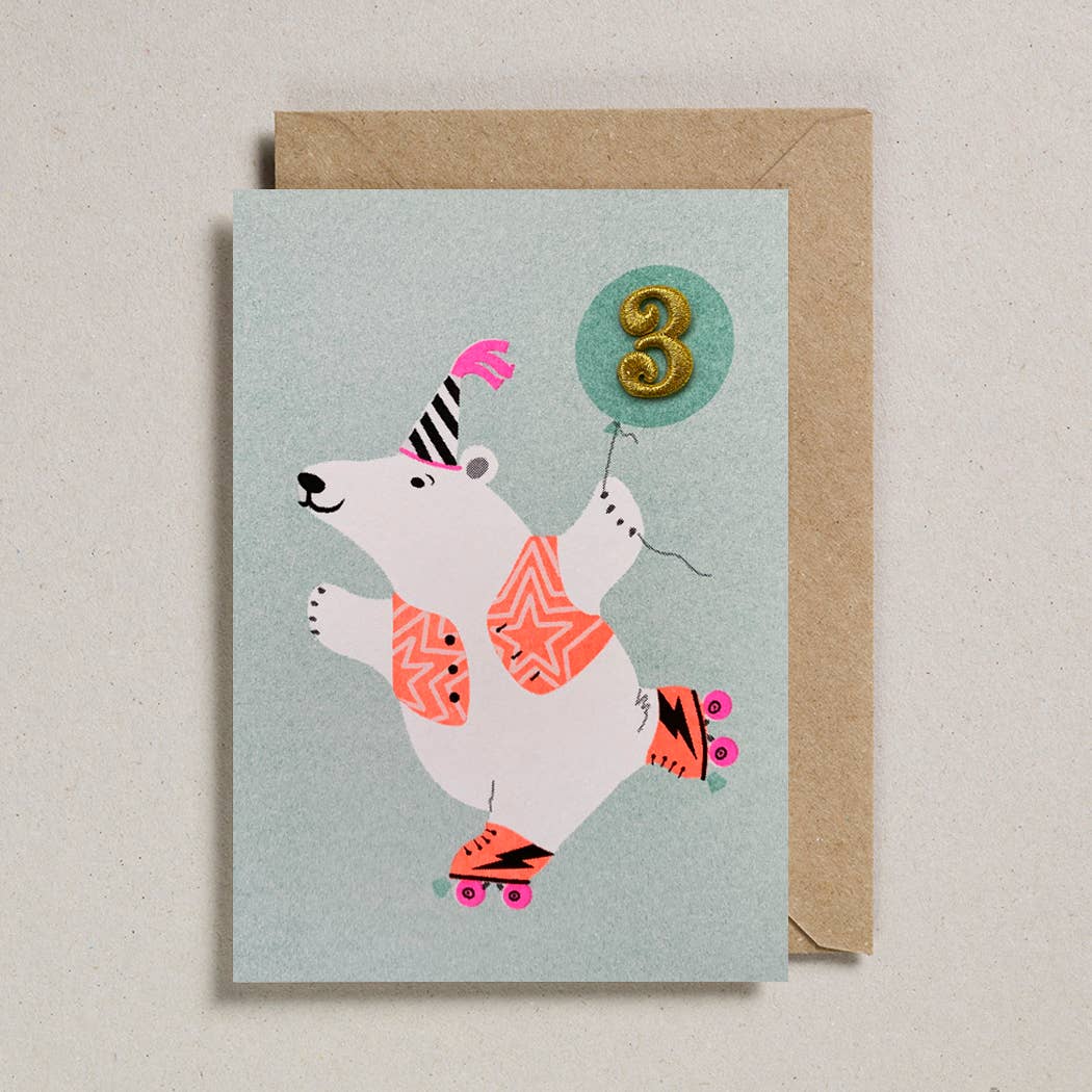 Confetti Pets Card Age 3 - Polar Bear