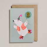 Confetti Pets Card Age 3 - Polar Bear