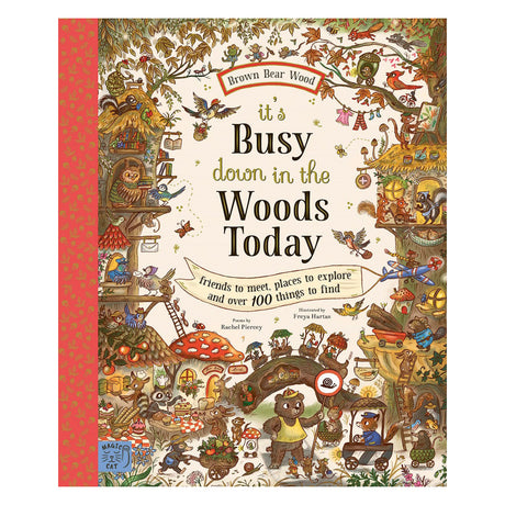 Cover of the children's book "It's Busy Down in the Woods Today" from the Brown Bear Wood series.