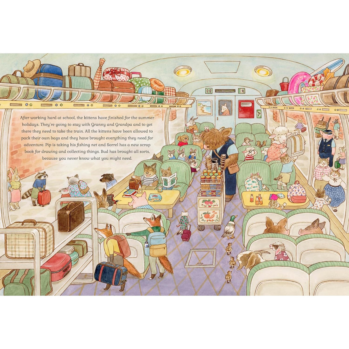 A richly illustrated book following the Cat family through spring, summer, autumn, and winter, exploring nature, traditions, and daily life.