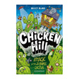 Cover of "Chicken Hill: Attack of the Zombie Cactus" by Beccy Blake. Features cartoon cacti with funny faces, a UFO, and a boy in a treehouse. Playful tone.