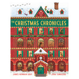 The Christmas Chronicles advent book cover by James Newman Gray and John Townsend, featuring a festive building with windows.