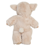 Back view of Olli Ella Cozy Dinkum Doll Lamby Pip featuring a fluffy white tail.
