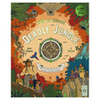 Book cover titled "Spin to Survive: Deadly Jungle" featuring explorers, wild animals, and a central compass spinner.