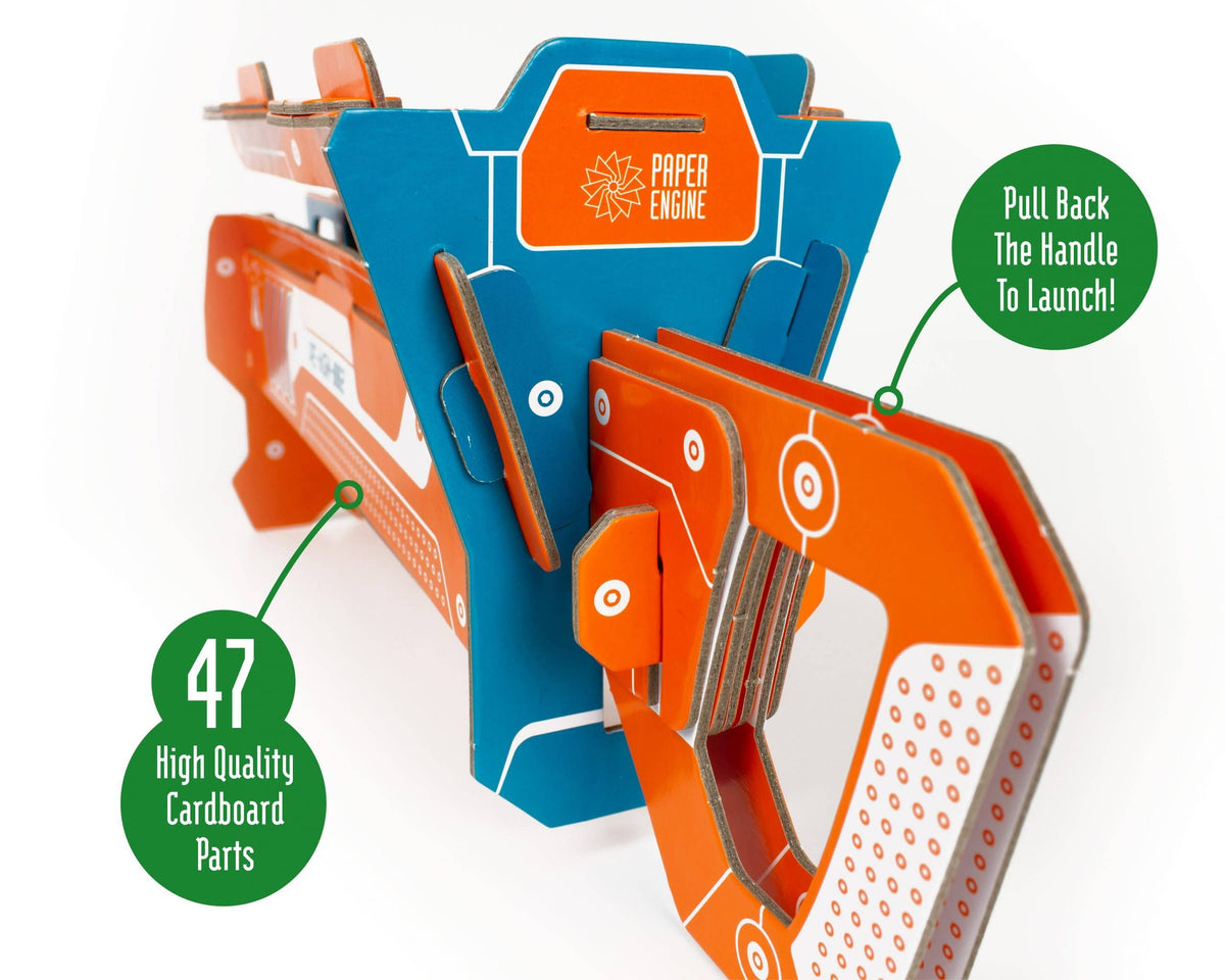 Build Your Own Paper Plane Launcher - Eco-Friendly Craft Kit