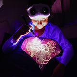 Glow Sketch Bedtime Pillowcase - Love Heart