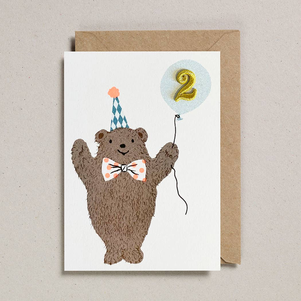 Confetti Pets Card Age 2 -  Bear