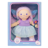 Fairy Evie Dream Dinkum Doll plush toy with wings in its original packaging box.