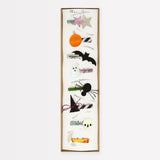Meri Meri Halloween hair clip set featuring eight themed clips arranged in narrow boxed packaging.
