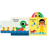 A delightful book for young children, featuring an adorable chick and hidden surprises under each flap, perfect for early interactive reading and exploration.