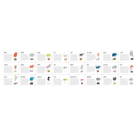 Educational chart illustrating 24 different animals and their unique droppings with simple illustrations and text.
