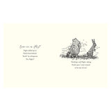 Piglet and Pooh sit together on grass, holding hands. The quote highlights friendship and reassurance, with a soft, comforting tone.