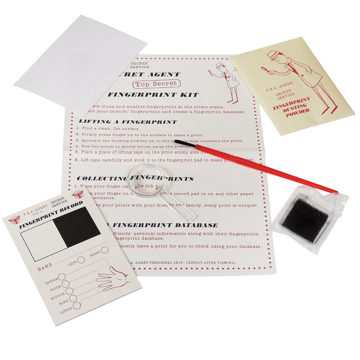 Secret Agent Finger Print Kit